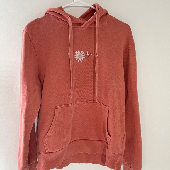 O'Neill Tops - O’Neill Peach Hoodie w/ Daisys Size M